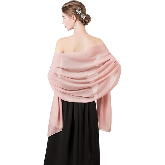 Soft Chiffon Scarfs Shawls and Wraps for Evening Dresses Wedding Shawl Wraps Bri